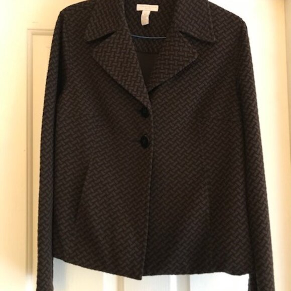 Charter Club Black/Brown Ladies Jacket Size P/S - Picture 4 of 7